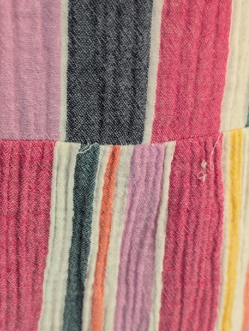Marine Layer Pink, Yellow & Gray Striped Tank - Picture 6 of 7